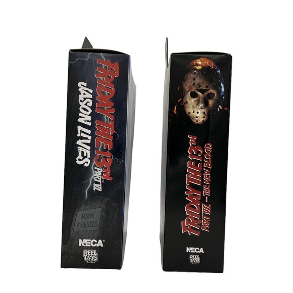 NECA Friday the 13th Part VI Jason Lives & VII New Blood Jason Voorhees Bundle - Picture 6 of 11